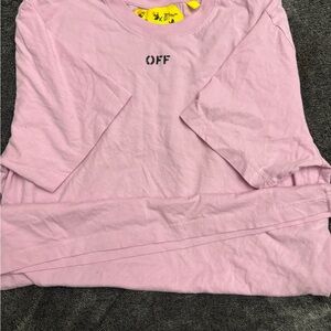 Off-White Pink Short Sleeve Tee